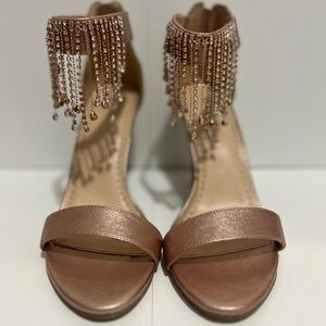 Adrienne Vittadini Gala Ankle Strap Heels.